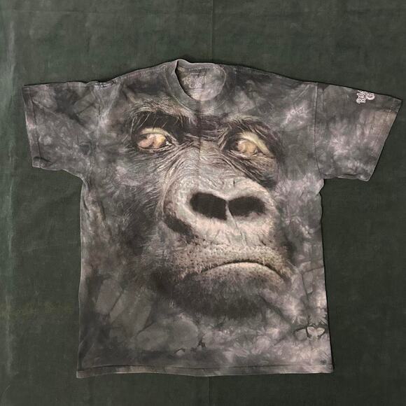 rain forest cafe Tie dye aop gorilla graphic tee - Picture 1 of 4